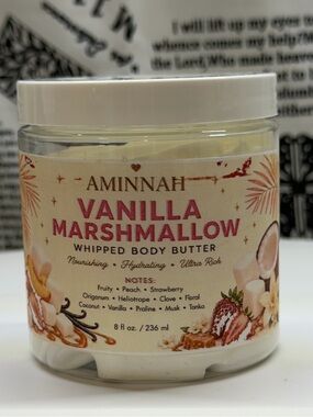 Aminnah Vanilla Marshmallow Whipped Body Butter